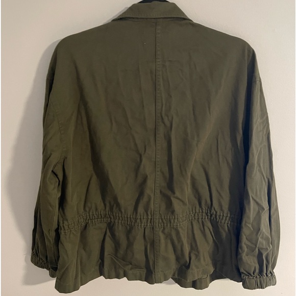 Madewell green jacket cinch waist nwt size s - Picture 2 of 7